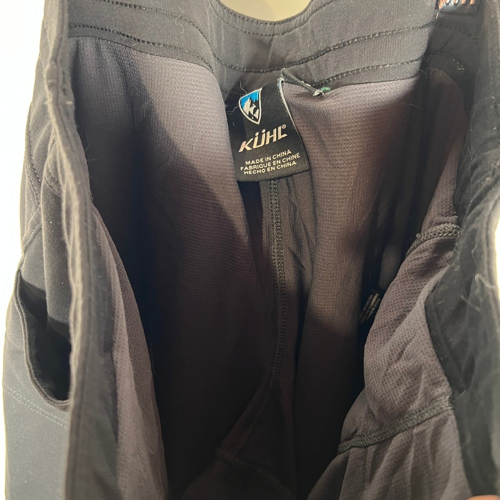 KUHL Outdoor Black Skort Built-in Shorts Cargo Pockets Hiking Activewear Medium - Picture 5 of 7